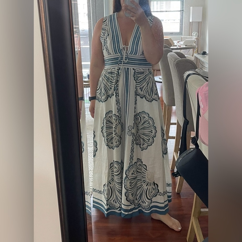 Christian Lacroix Linen Long Dress Size M